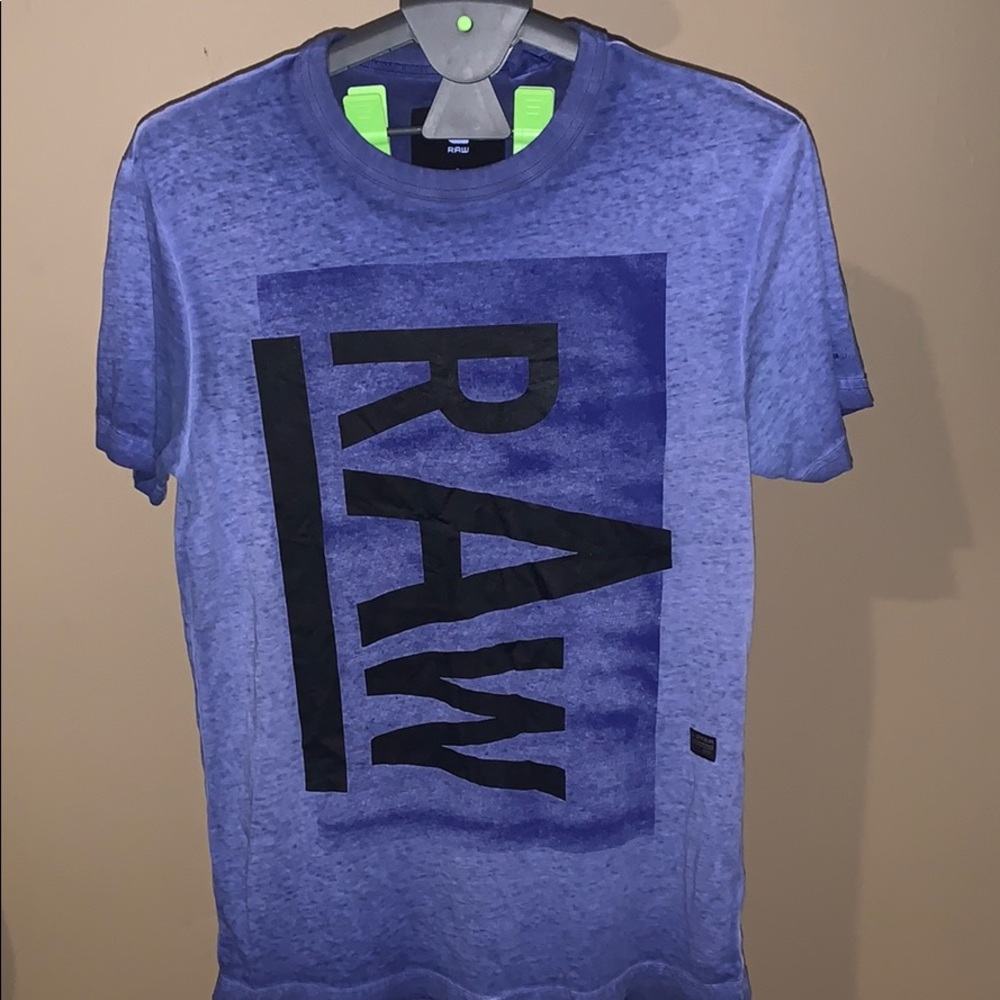 Blue g-star raw tshirt